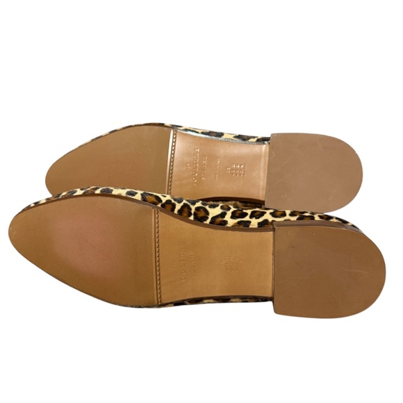 Cezane Matilda Low Ballernias Flat Size EU 39 US 8 Tan Leopard Pony Hair New - Picture 5 of 7